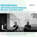 Dr. Carsta Langner, Vũ Vân Phạm und Max Zarnojancyk während der Podiumsdiskussion zu "Rassismus in der DDR"