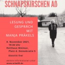 8. November 2021, 19:30 Uhr, Ort: Reithaus, Platz der Demokratie 5 Weimar