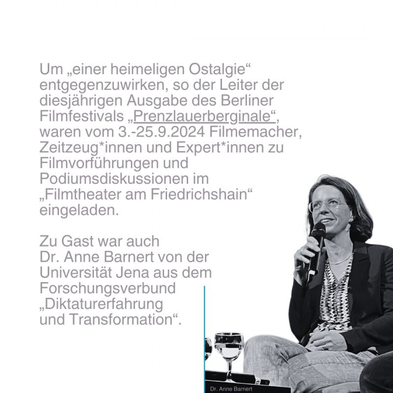 Rückschau Dr. Anne Barnert bei der Prenzlauerberglinale 