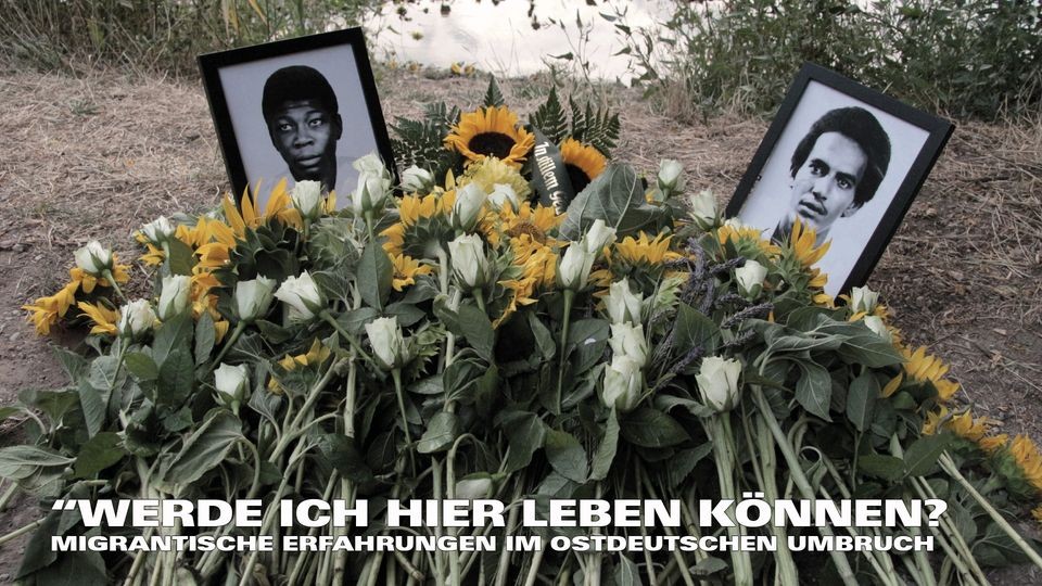 Öffentliches Gedenken für Delfin Guerra und Raúl Garcia Paret, ermordet 1979 in Merseburg. Foto: Initiative 12. August
